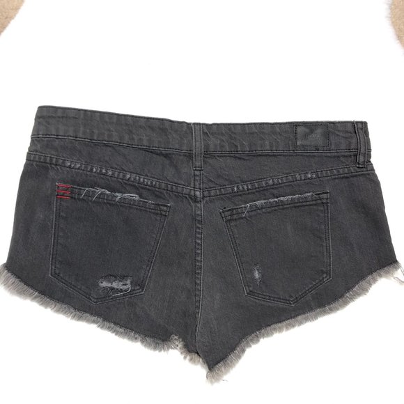 BDG DOPHIN LOW RISE BLACK SHORTIE SIZE 27 - Picture 4 of 9